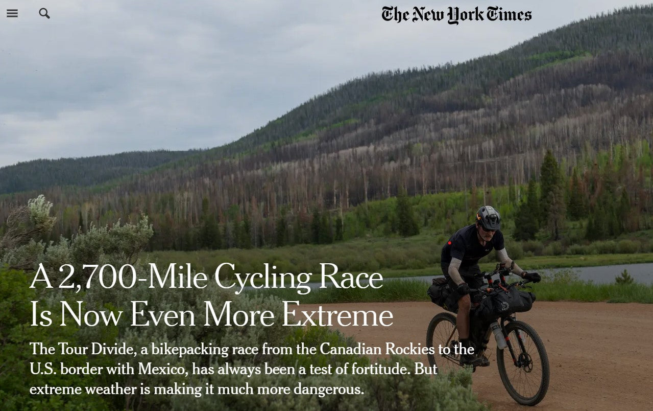 A 2,700-Mile Cycling Race Is Now Even More Extreme - NY Times - Jefe.bike