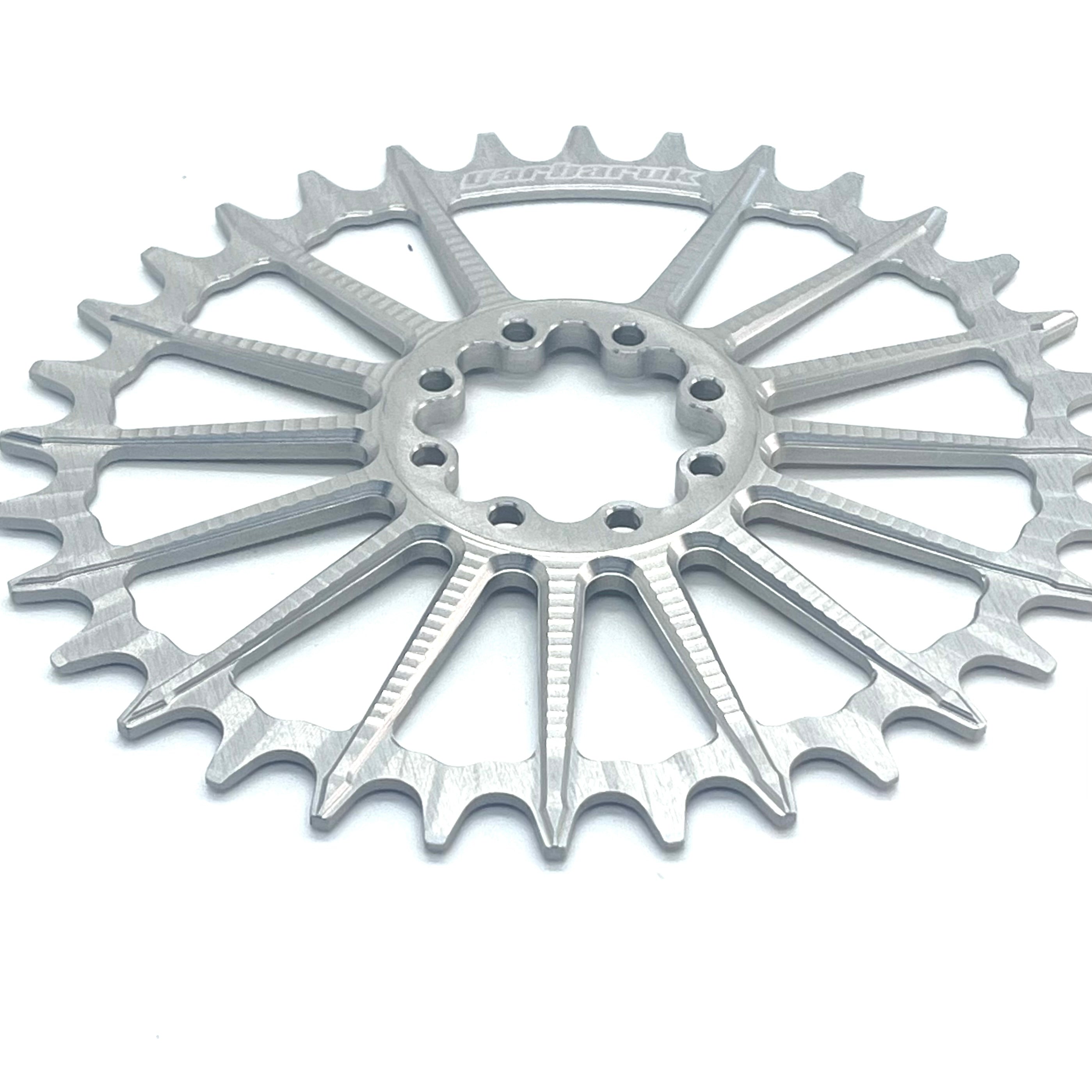 Garbaruk Oval Direct Mount Chainring 30t/32t/34t/36t (Boost - 8-Bolt - Silver) - Jefe.bike