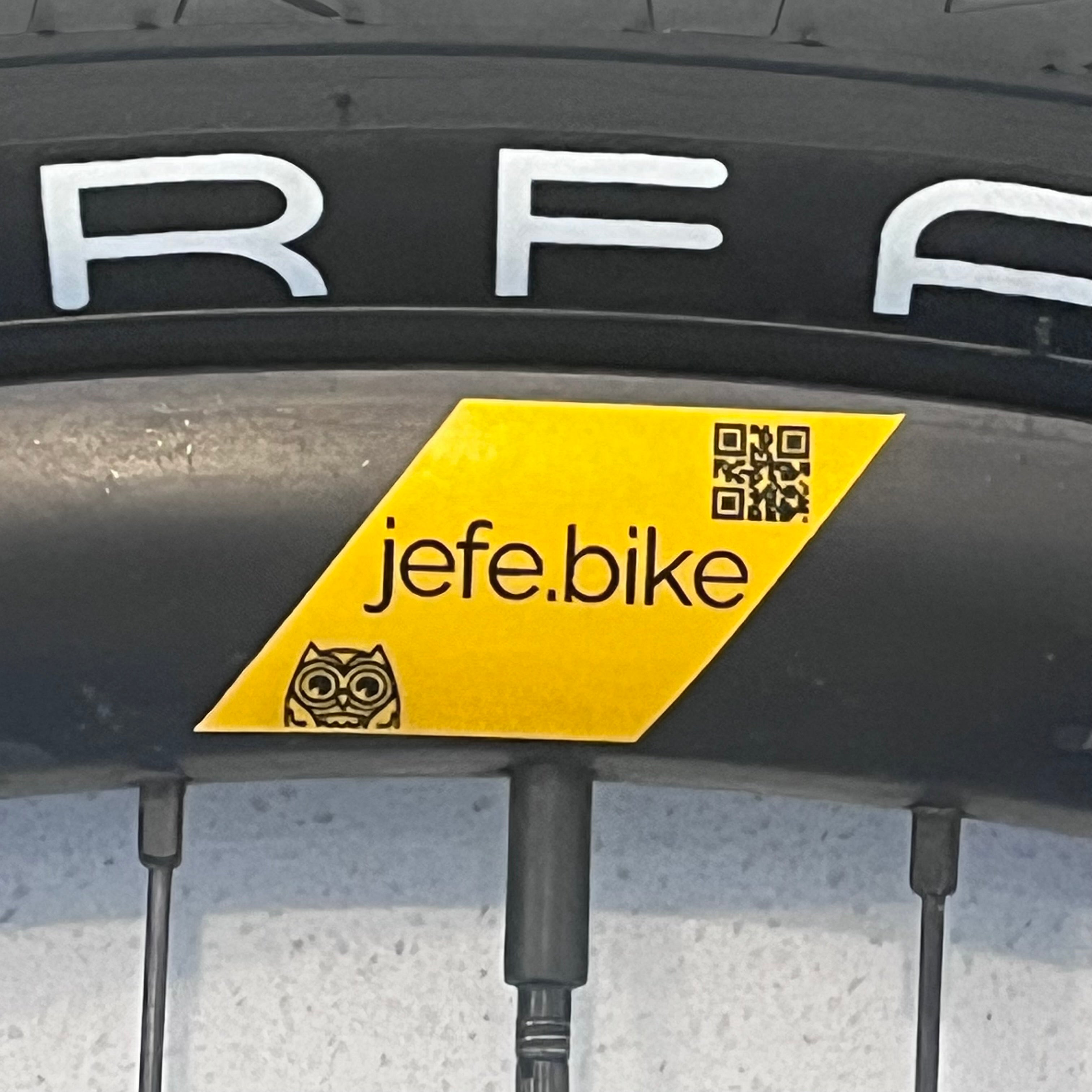Reflective Rim Stickers - Lightweight Safety x8 - Jefe.bike