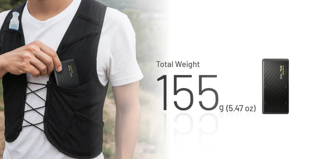 Batterie externe légère et étanche IPX7 de 10 000 mAh