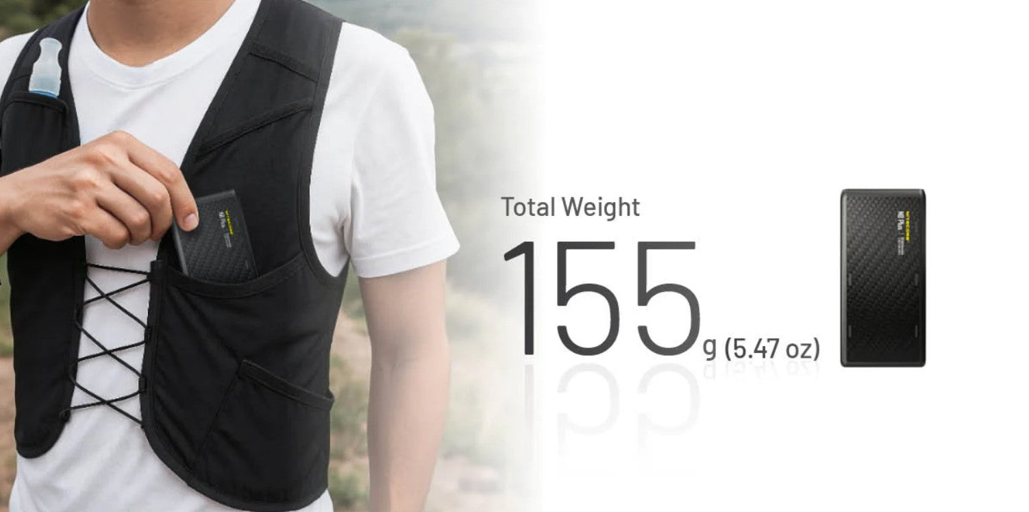 Lightweight IPX7 10,000mAh submersible power bank