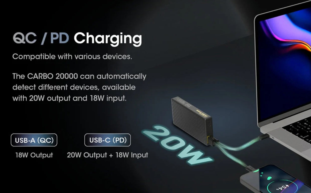 Batterie externe de 20 000 mAh pour le bikepacking, ultra-légère et facile à transporter