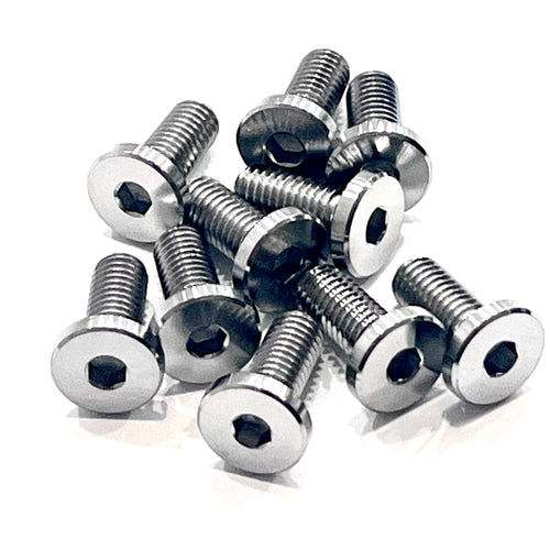 10 Titanium M5x12mm Water Bottle Bolts - Jefe.bike