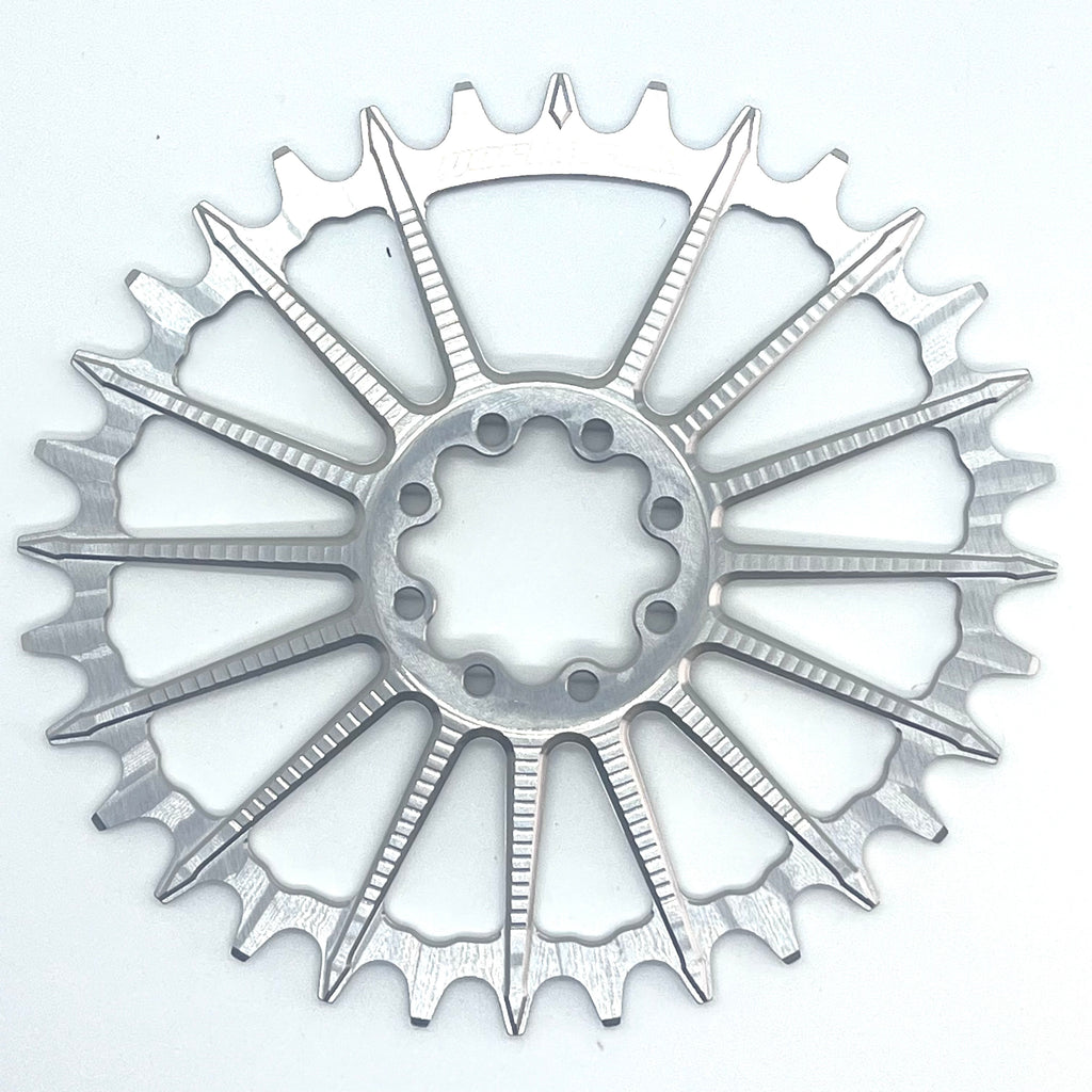 Garbaruk Oval Direct Mount Chainring 30t/32t/34t/36t (Boost - 8-Bolt - Silver) - Jefe.bike