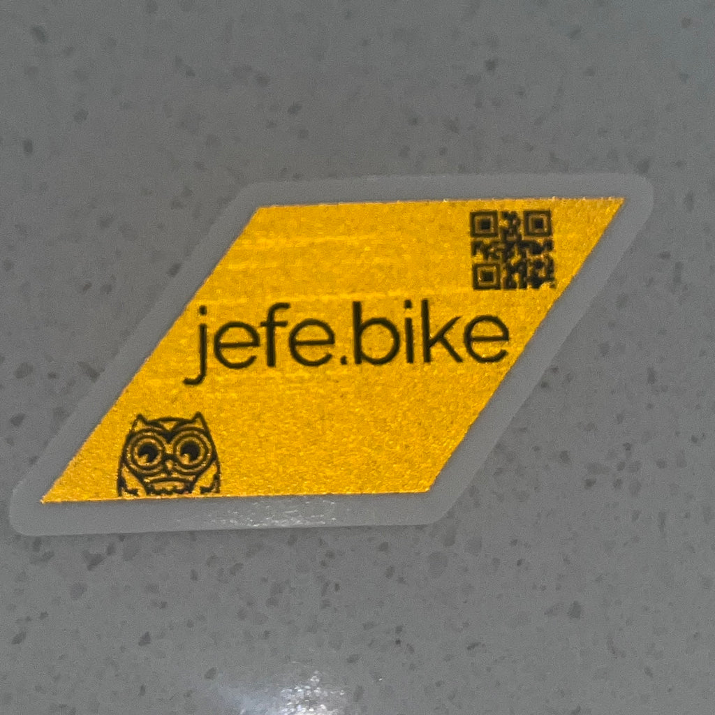 Reflective Rim Stickers - Lightweight Safety x8 - Jefe.bike