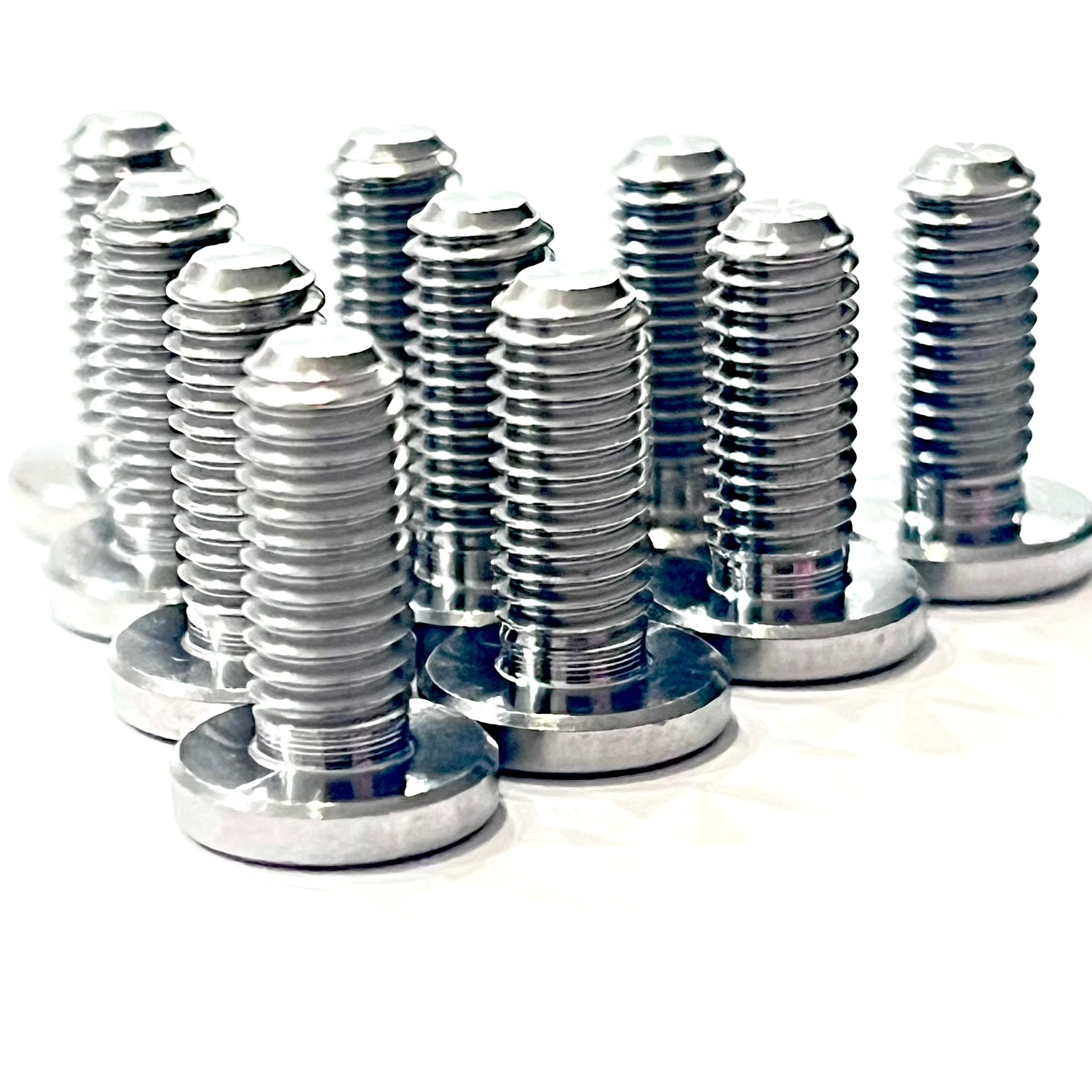 10 Titanium M5x12mm Water Bottle Bolts - Lightweight and Durable