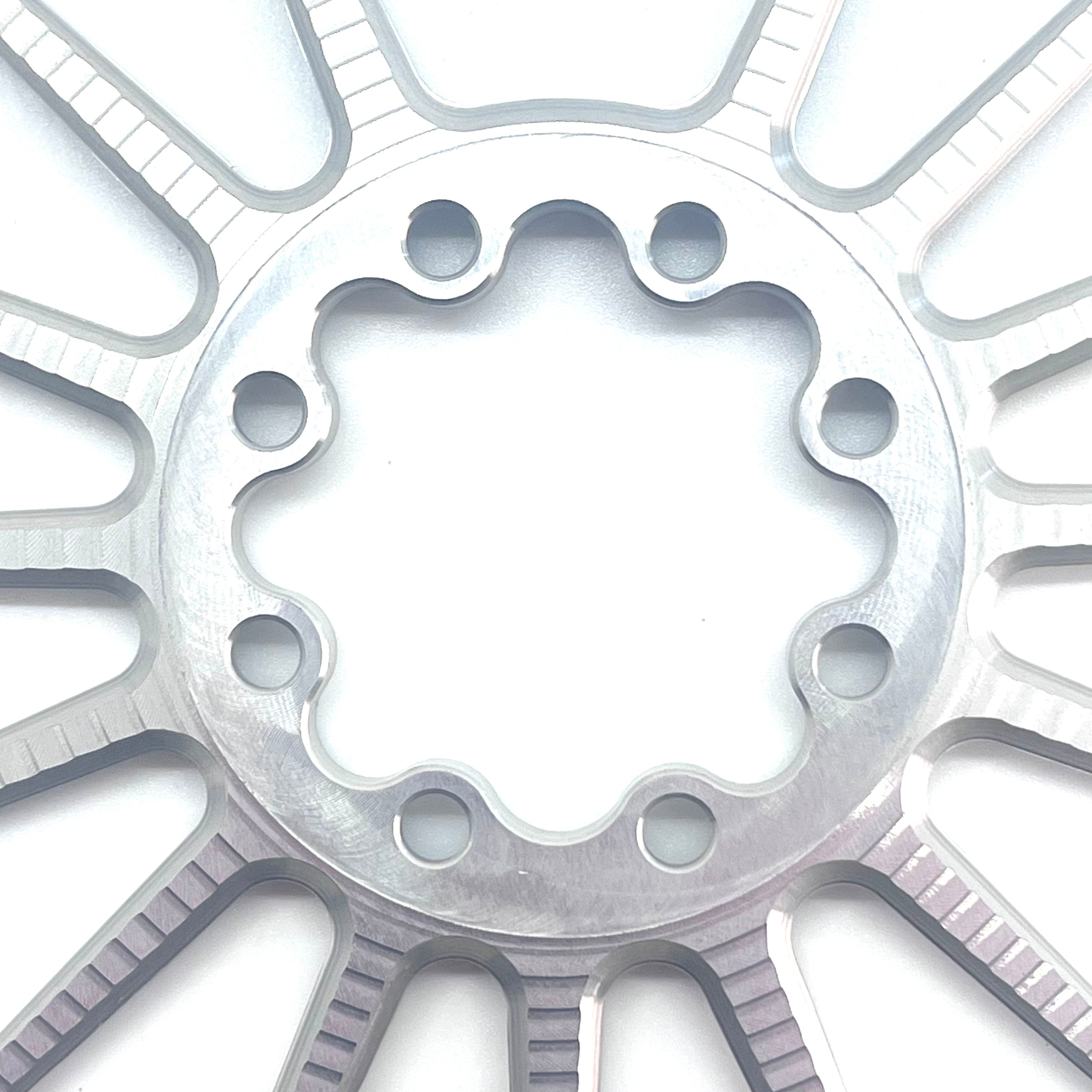 Garbaruk Oval Direct Mount Chainring 30t/32t/34t/36t (Boost - 8-Bolt - Silver) - Jefe.bike