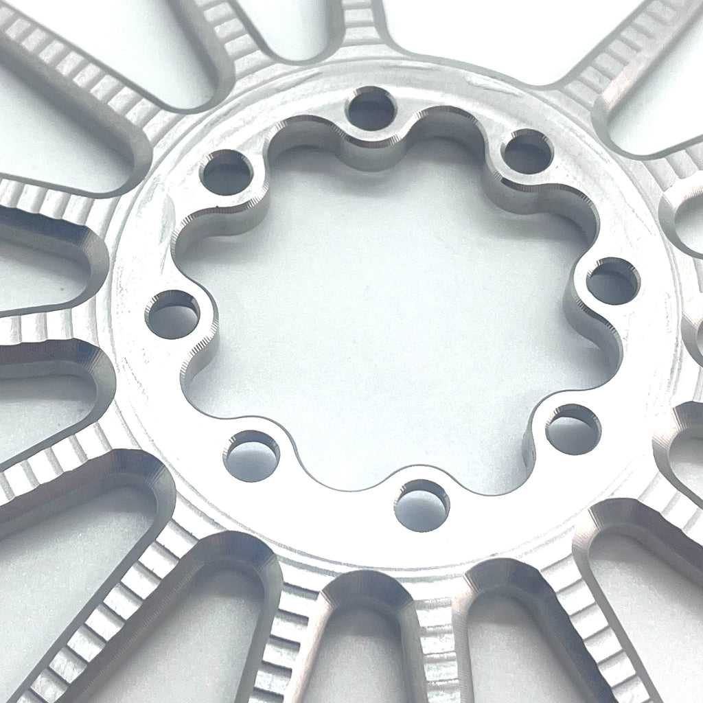 Garbaruk Round Direct Mount Chainring 30t/32t/34t/36t (Boost - 8-Bolt - Silver) - Jefe.bike