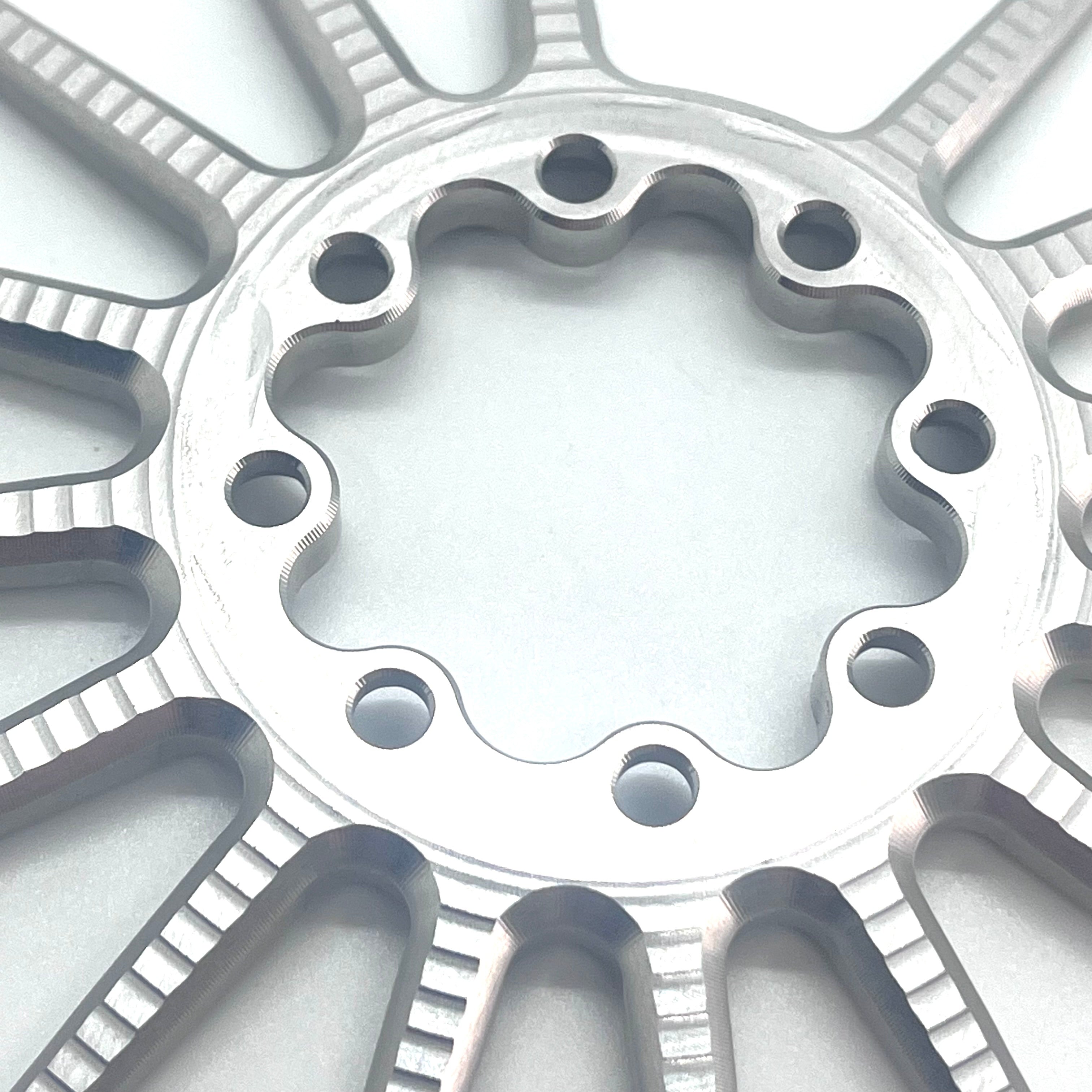 Garbaruk Round Direct Mount Chainring 30t/32t/34t/36t (Boost - 8-Bolt - Silver) - Jefe.bike