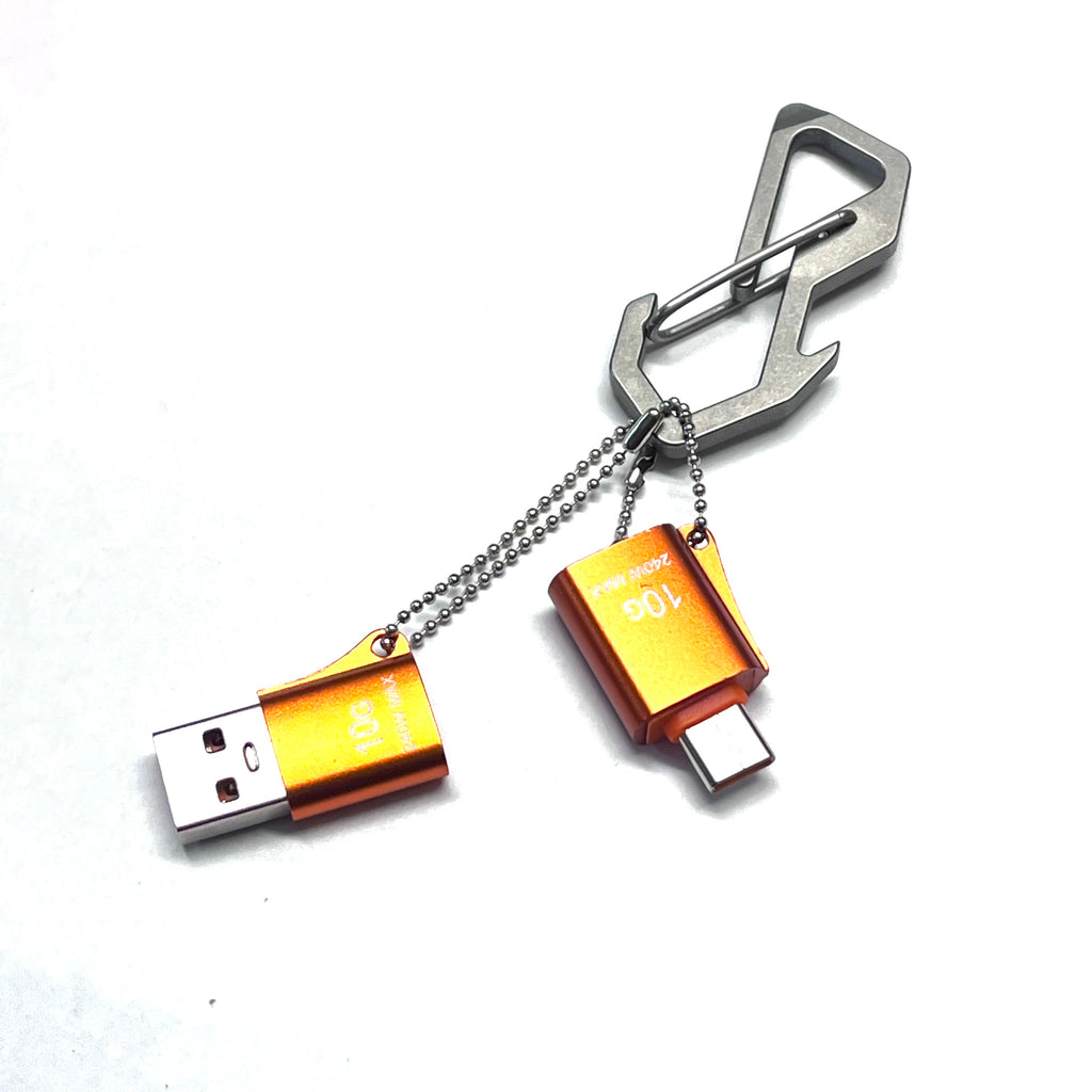 Mousqueton multifonction léger en titane