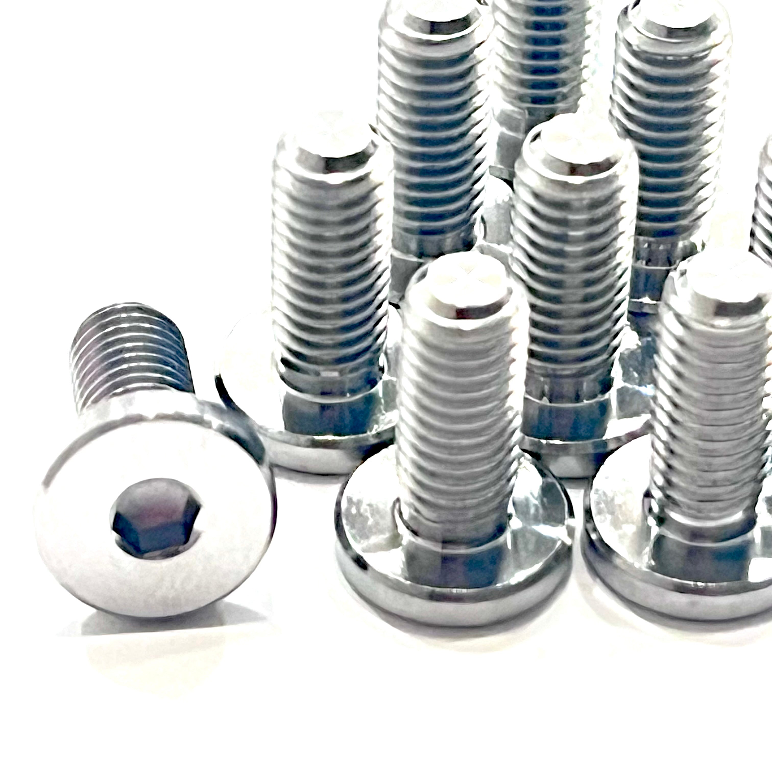 10 Titanium M5x12mm Water Bottle Bolts - Lightweight and Durable