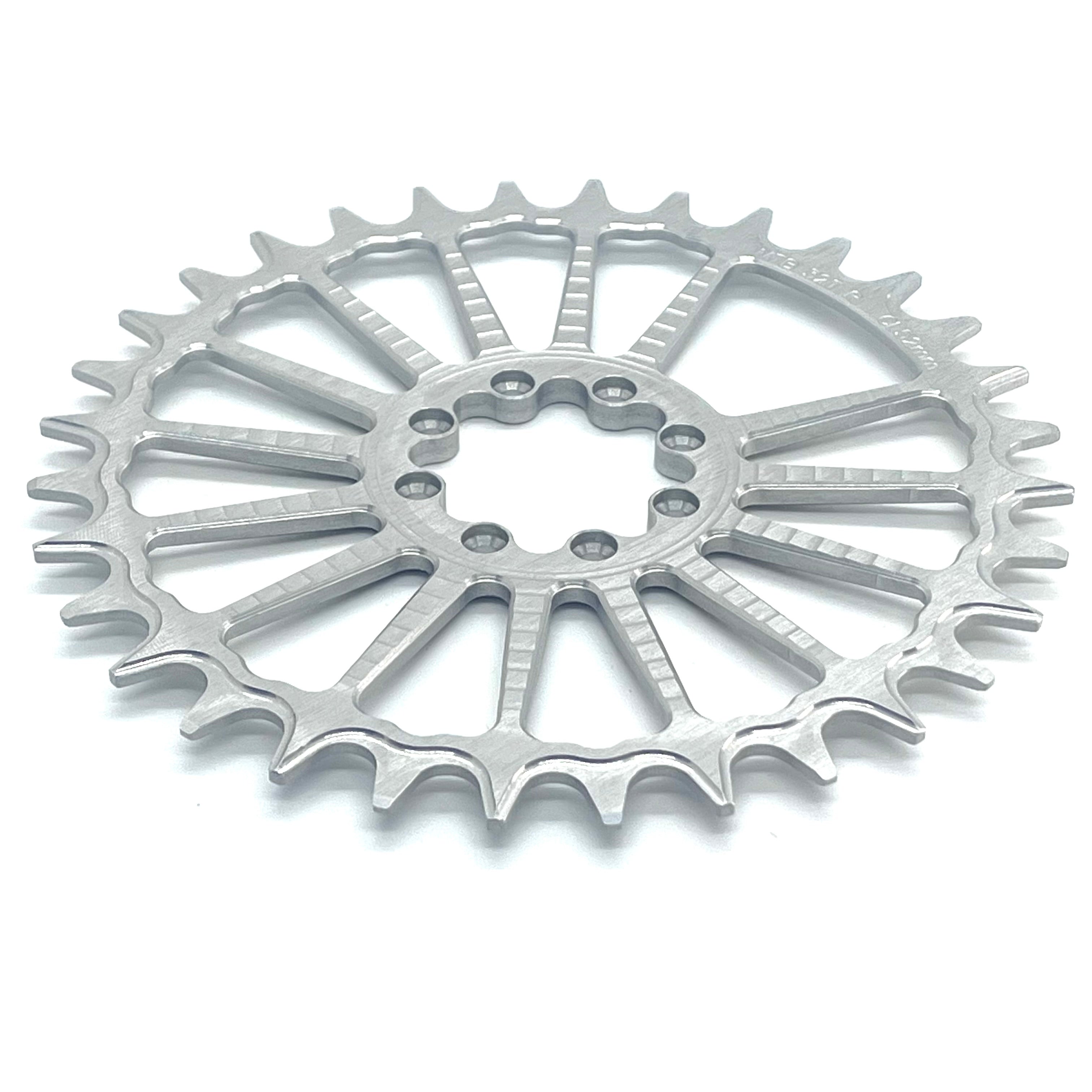 Garbaruk Round Direct Mount Chainring 30t/32t/34t/36t (Boost - 8-Bolt - Silver) - Jefe.bike