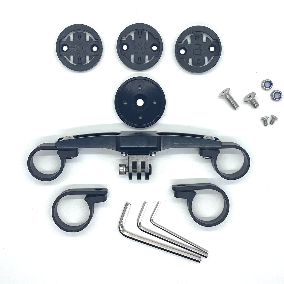 Bike Computer Mount Riser Aero Bar Bike Computer Mount - Dual Connection Kit for GoPro & kLite ...