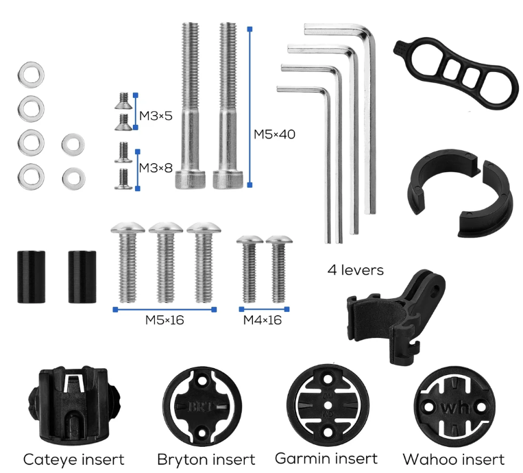 Bicycle Computer Mount Replacement Kit - Jefe.bike