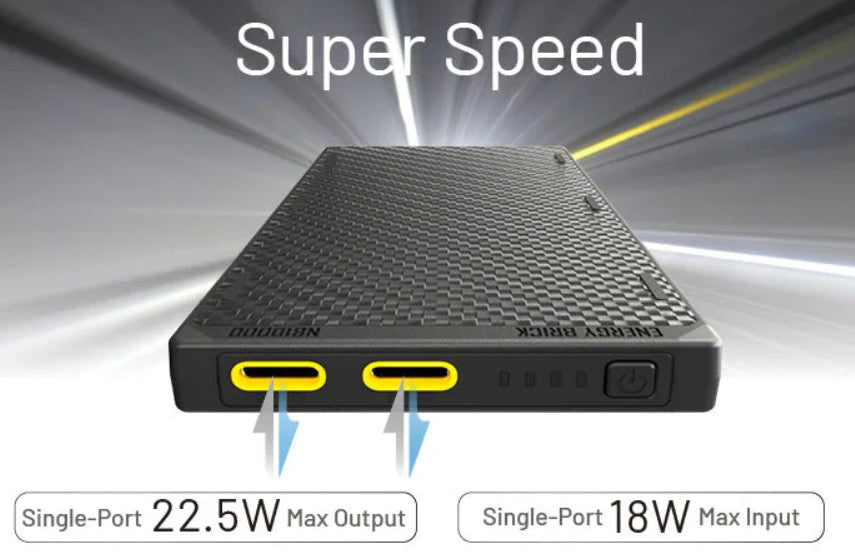 Lightweight 10,000mAh IPX5 Passthrough Power Bank - Jefe.bike