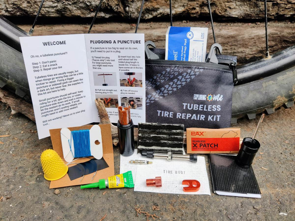 Tubeless Tire Repair Kit Bikepacking Certified With Zipper Pouch - Jefe.bike