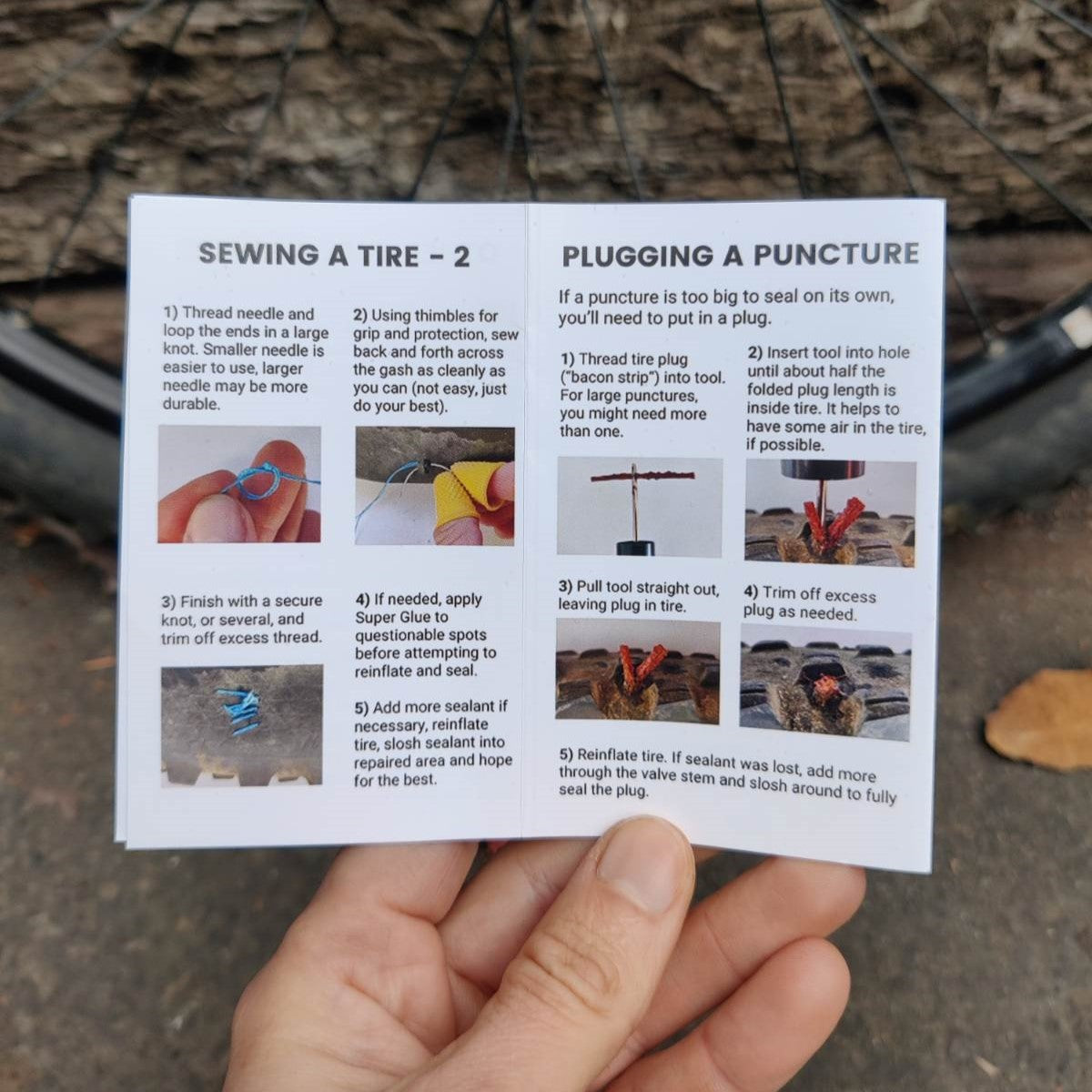 Tubeless Tire Repair Kit Bikepacking Certified With Zipper Pouch - Jefe.bike