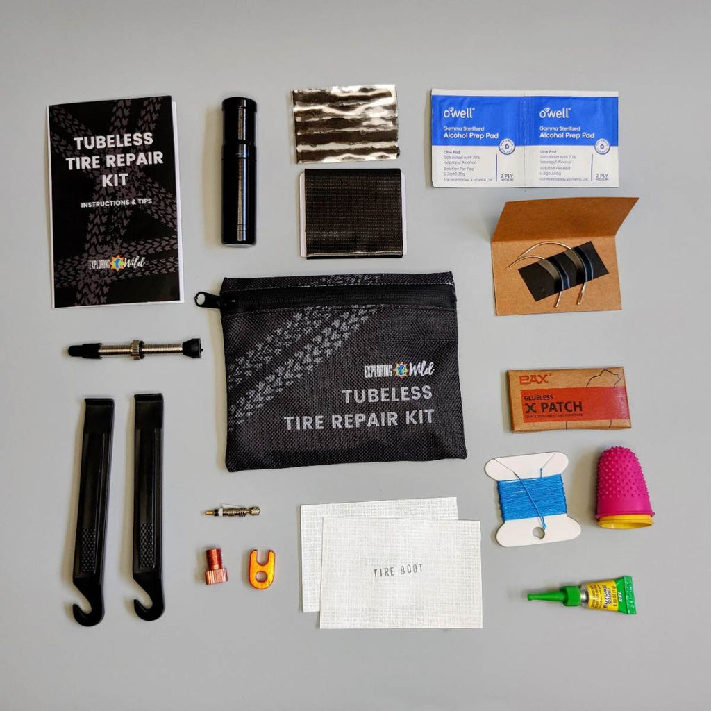 Tubeless Tire Repair Kit Bikepacking Certified With Zipper Pouch - Jefe.bike