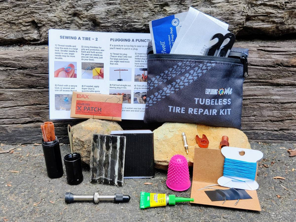 Tubeless Tire Repair Kit Bikepacking Certified With Zipper Pouch - Jefe.bike