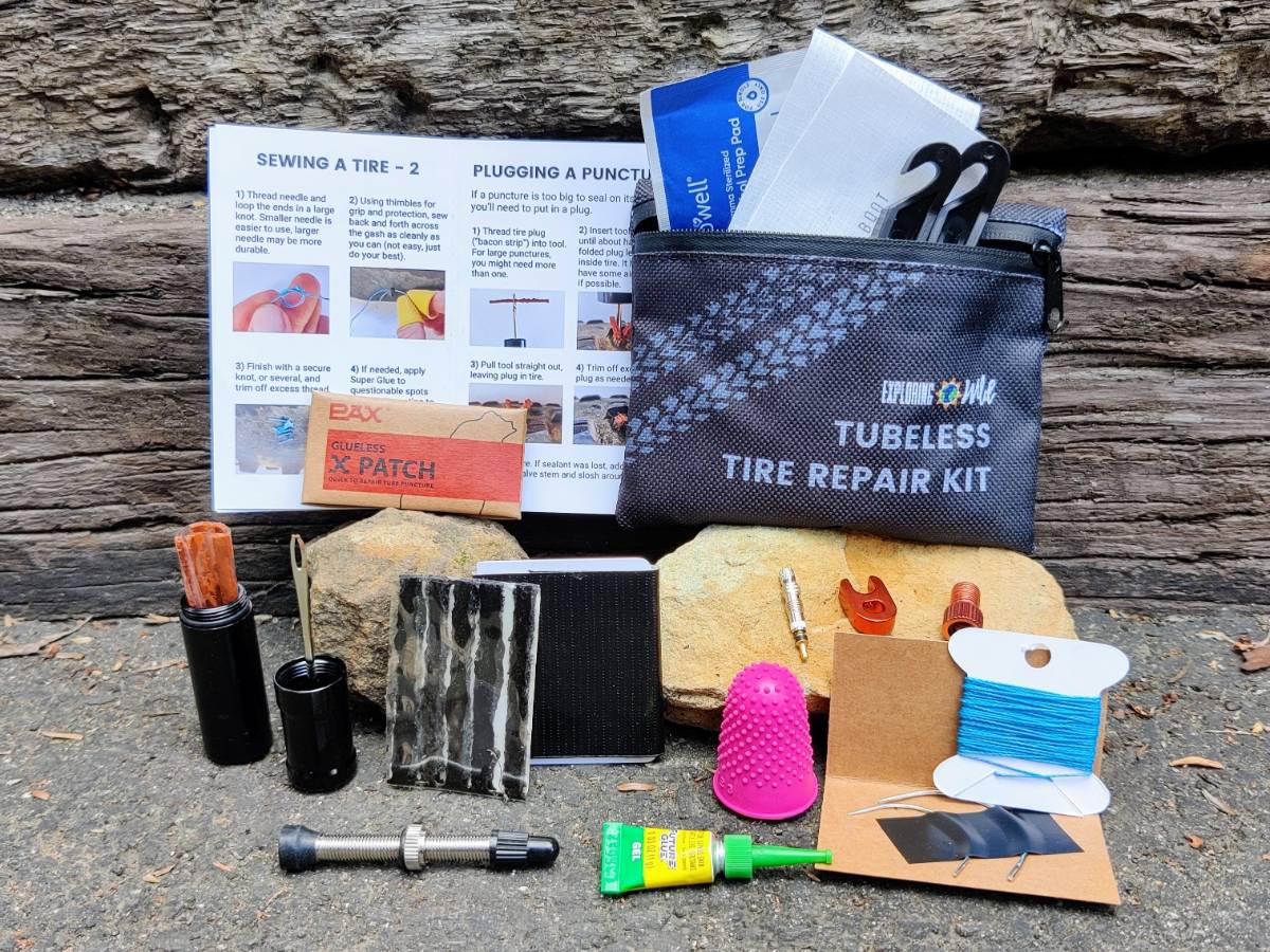 Tubeless Tire Repair Kit Bikepacking Certified With Zipper Pouch - Jefe.bike