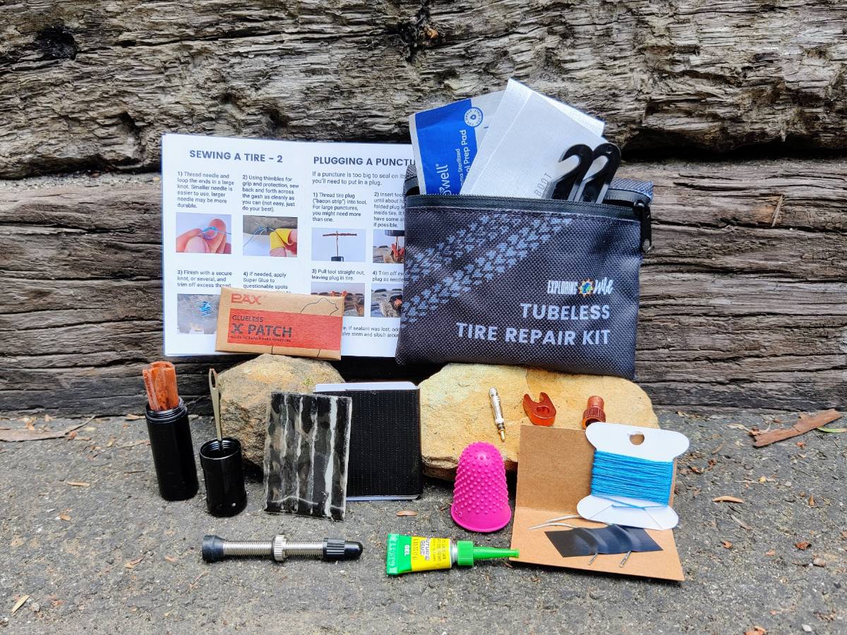Tubeless Tire Repair Kit Bikepacking Certified With Zipper Pouch - Jefe.bike