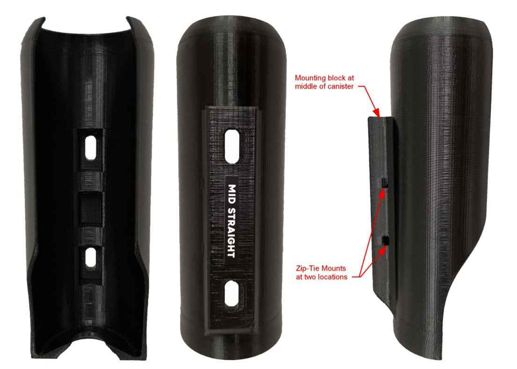 Permanent Mount Bikepacking-Optimized Bear Spray Cage by Bearclaw