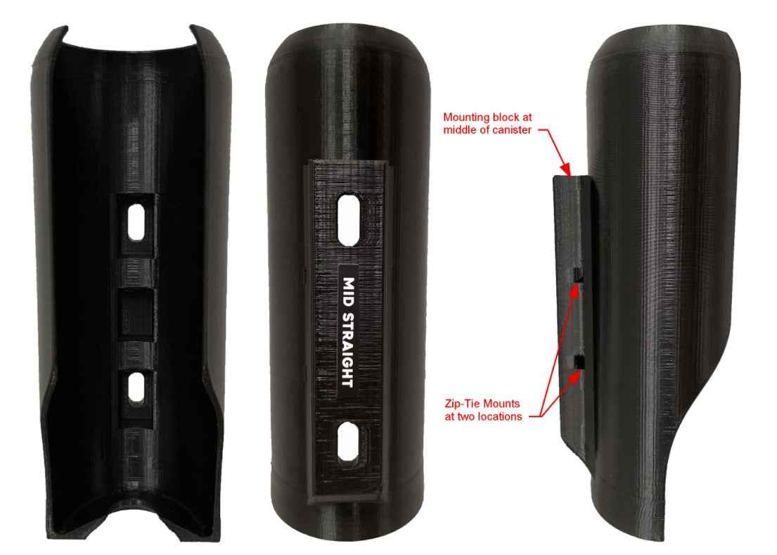Permanent Mount Bikepacking-Optimized Bear Spray Cage by Bearclaw