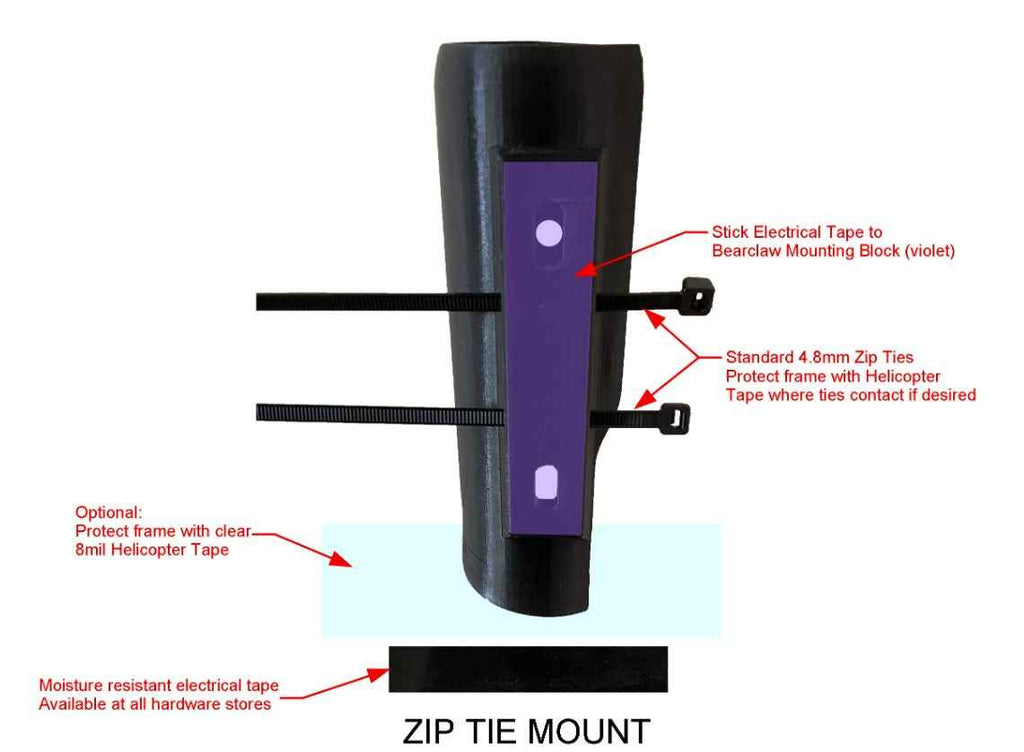 Permanent Mount Bikepacking-Optimized Bear Spray Cage by Bearclaw
