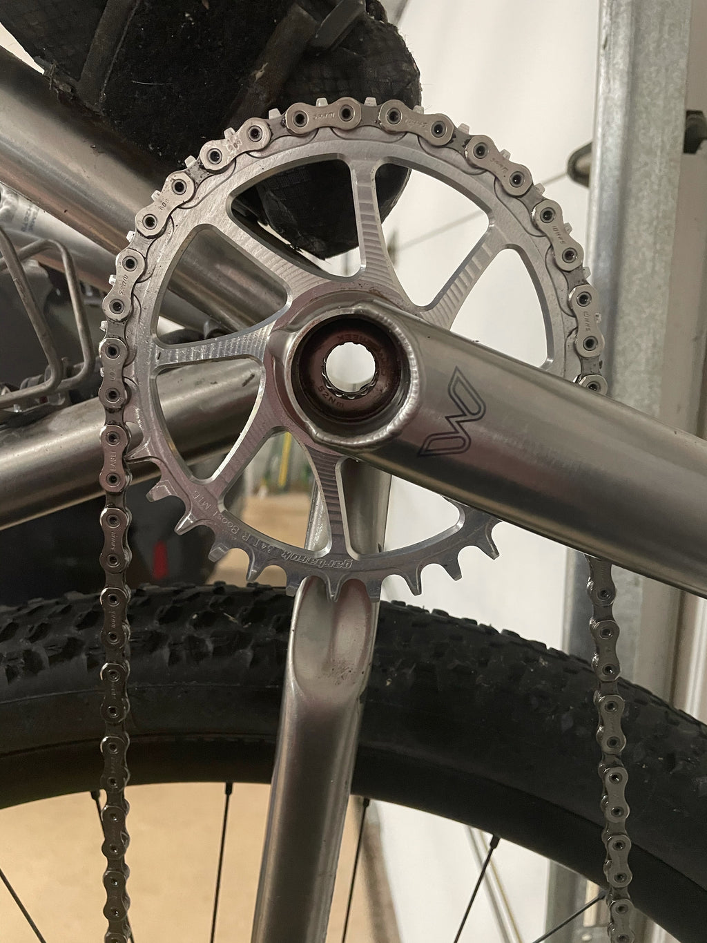 Garbaruk Round Direct Mount Chainring 28t/30t/32t/34t/36t (Boost - 3-Bolt - Silver) - Jefe.bike