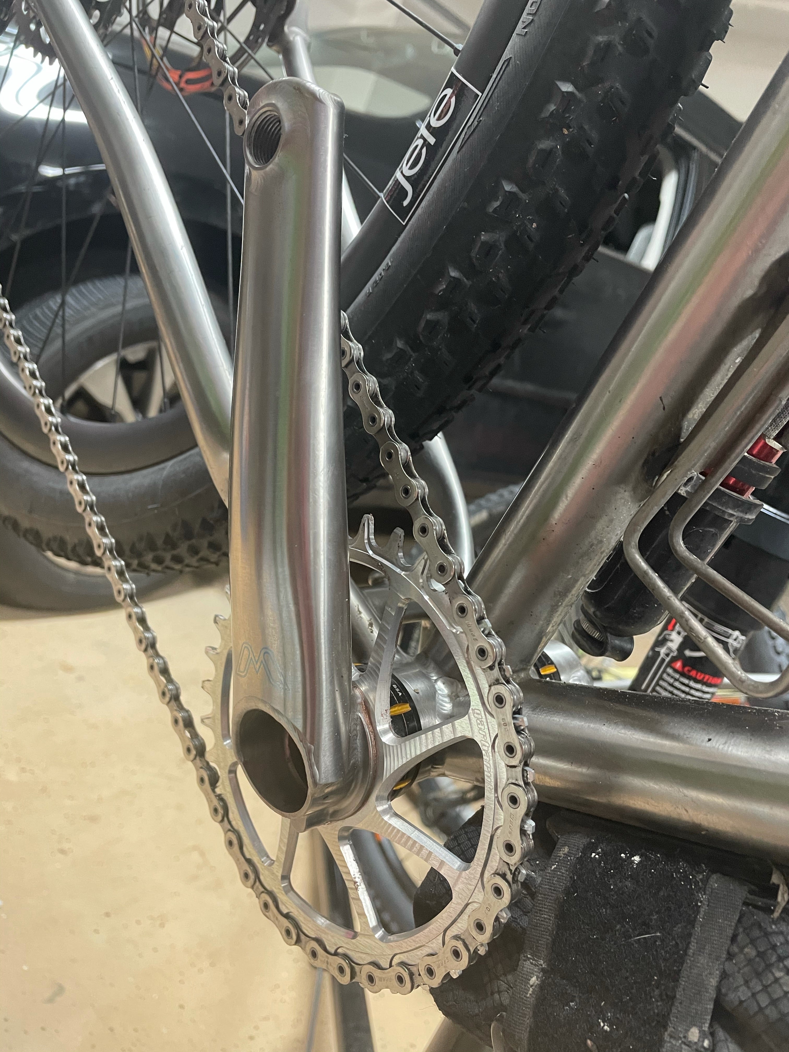 Garbaruk Round Direct Mount Chainring 28t/30t/32t/34t/36t (Boost - 3-Bolt - Silver) - Jefe.bike