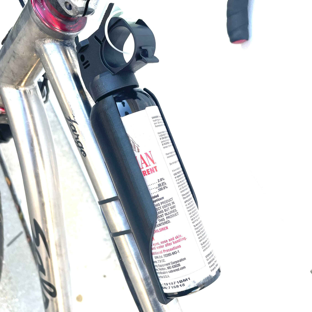 Permanent Mount Bikepacking-Optimized Bear Spray Cage by Bearclaw