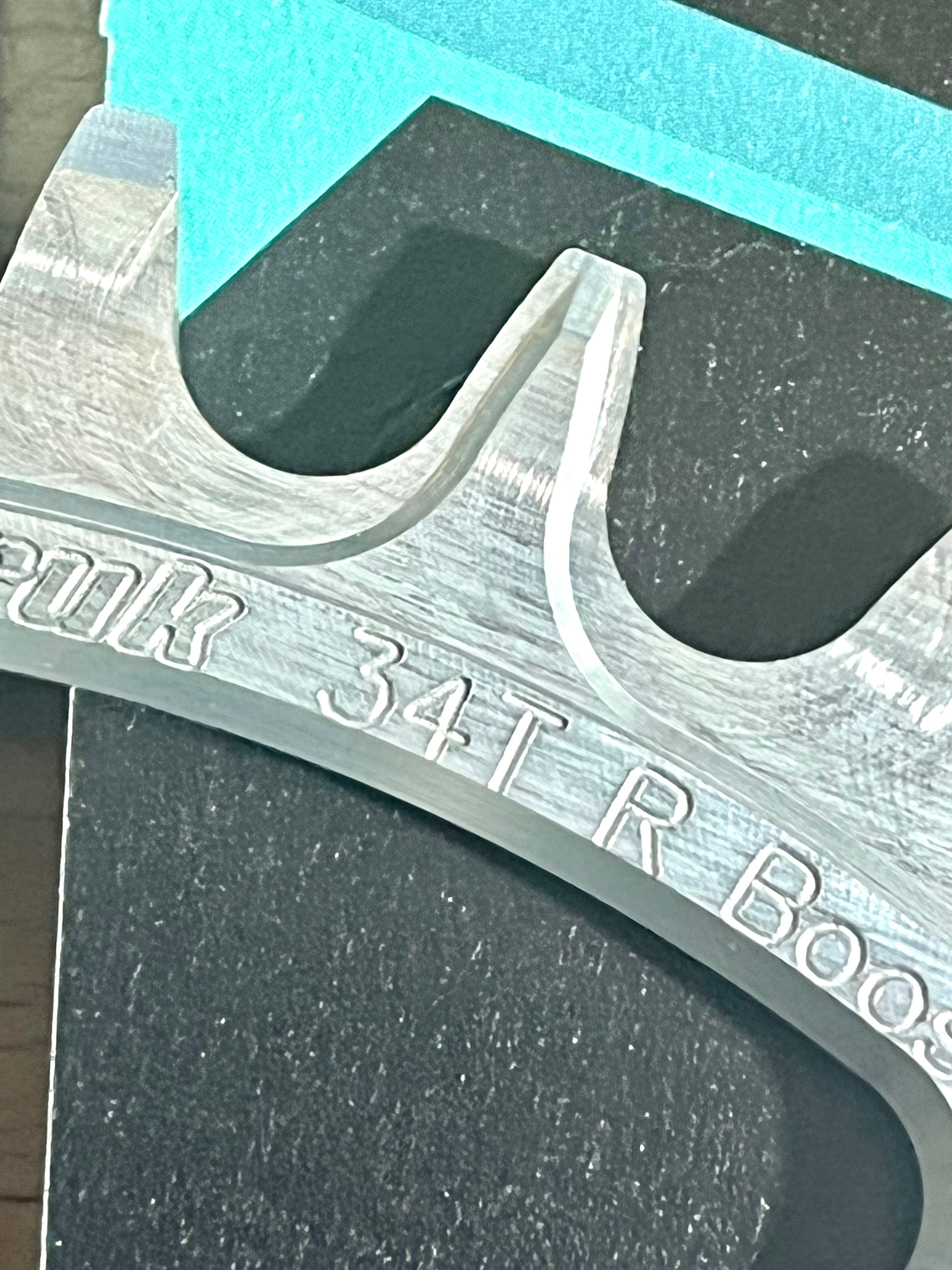 Garbaruk Round Direct Mount Chainring 28t/30t/32t/34t/36t (Boost - 3-Bolt - Silver) - Jefe.bike