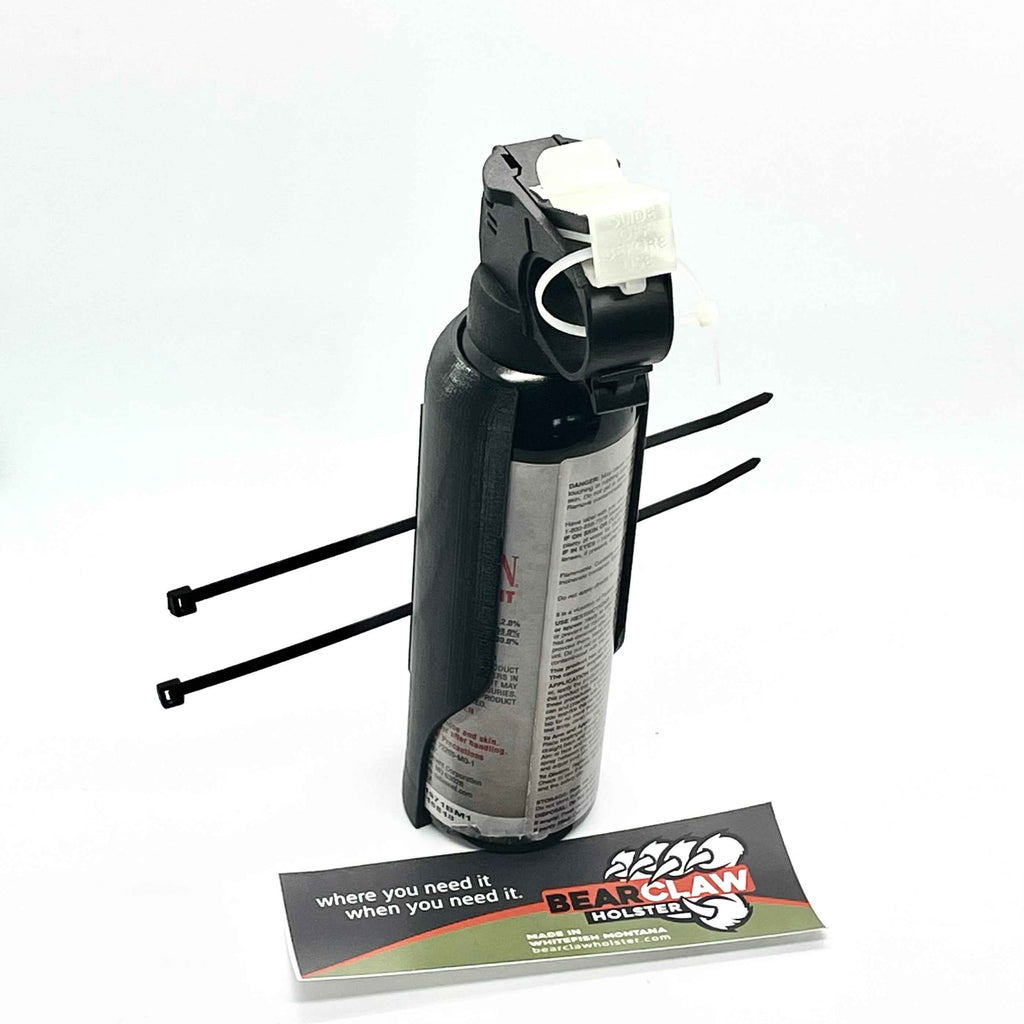 Permanent Mount Bikepacking-Optimized Bear Spray Cage by Bearclaw