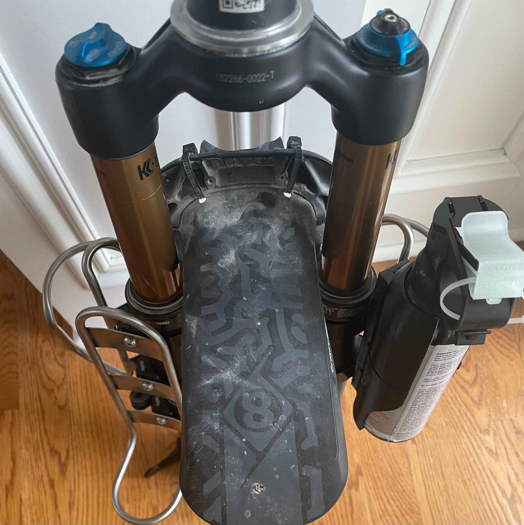 Permanent Mount Bikepacking-Optimized Bear Spray Cage by Bearclaw