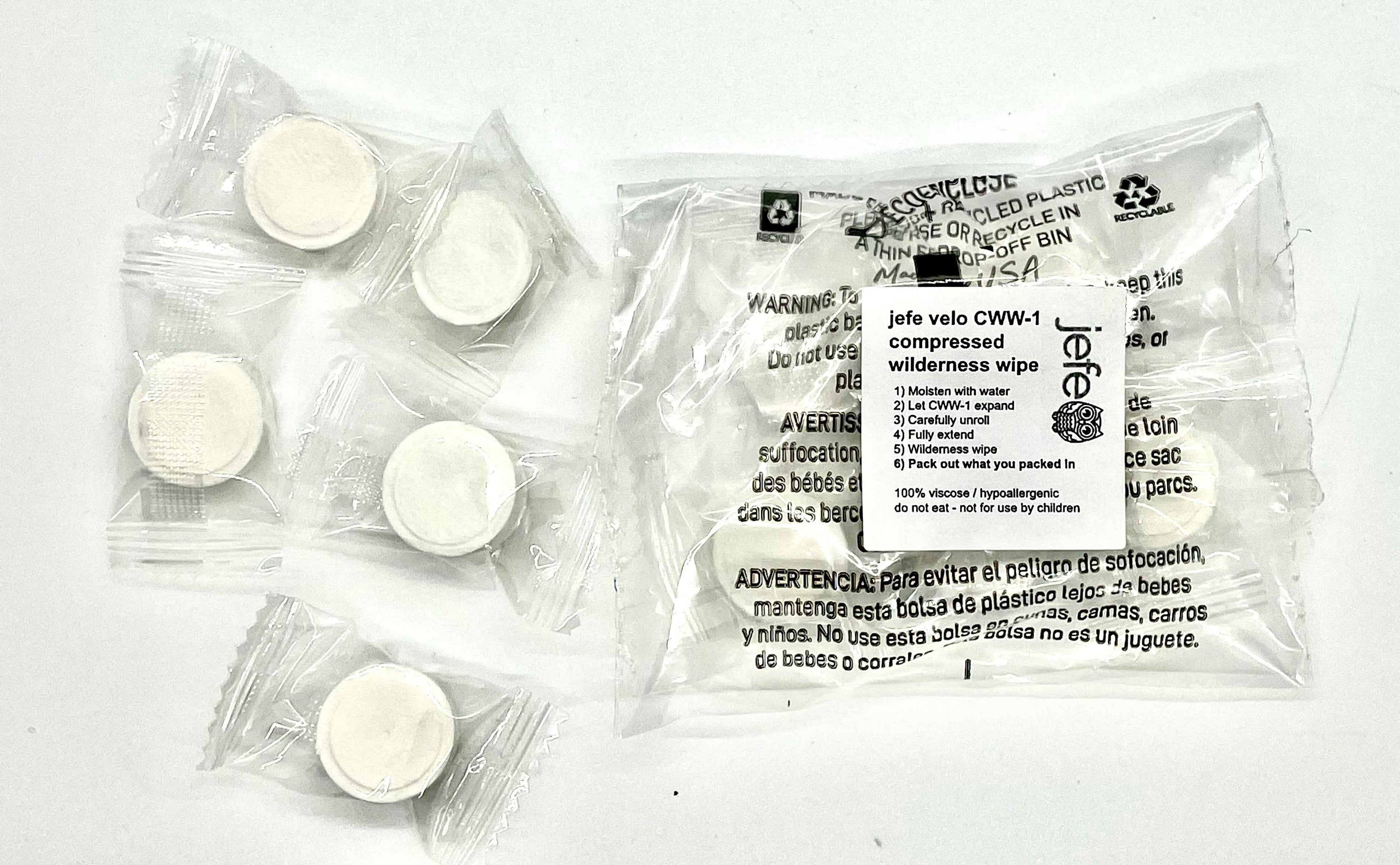 Jefe Velo Compressed Wilderness Wipes