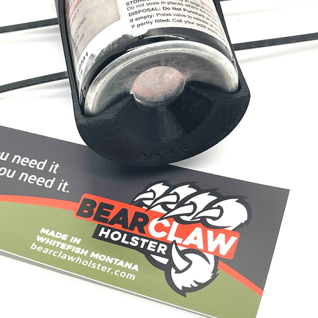 Permanent Mount Bikepacking-Optimized Bear Spray Cage by Bearclaw